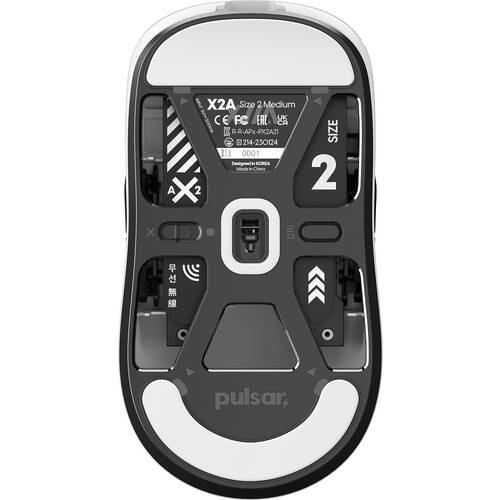 Pulsar Gaming X2A Wireless White&Black [PX2A23] 完全左右対称 超 
