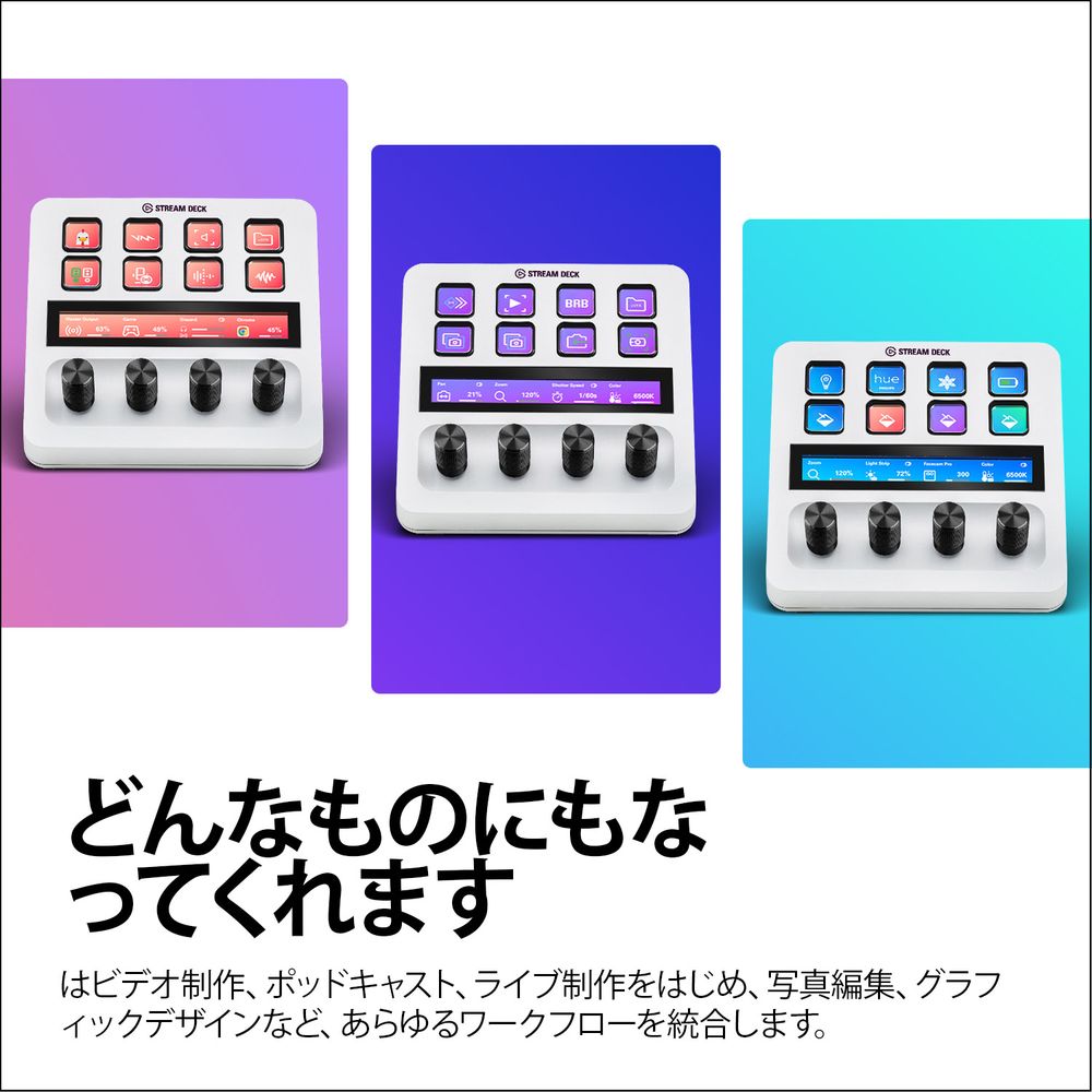 Elgato エルガト Stream Deck + White(日本語パッケージ) 10GBD9911-JP