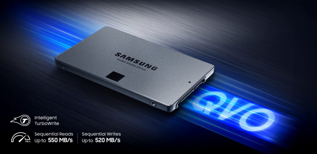 SAMSUNG SSD 860 QVO 1TB MZ-76Q1T0B/ IT最大550MBs書き込み速度
