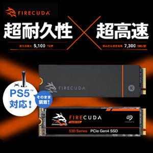 耐久性とスピード、全てを手に入れた！ Seagate 史上最高傑作 SSD FireCuda 530